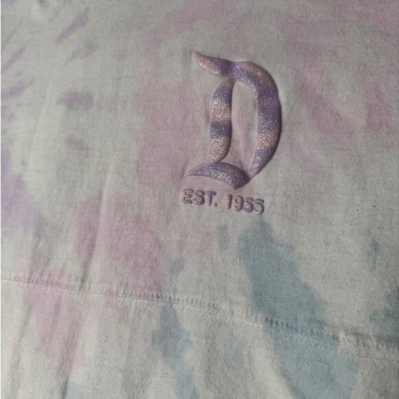 Disney Disneyland Pastel Tie Dye Spirit Jersey Glitter Logo M - Picture 4 of 9